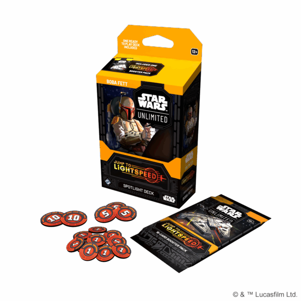Star Wars Unlimited - Jump to Lightspeed Spotlight - Boba Fett Deck - Inglés