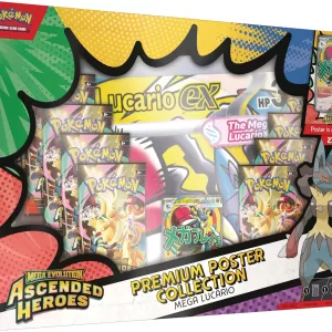PREVENTA Pokémon TCG: Mega Evolution - Ascended Heroes - Premium Poster Collection - Mega Lucario