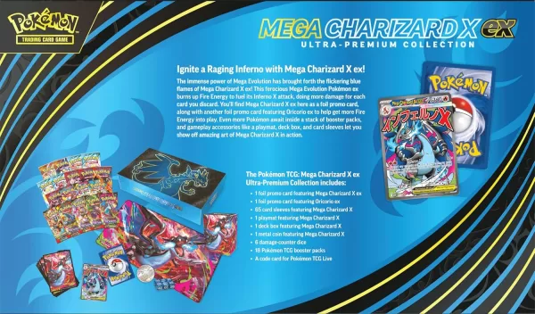 Pokémon TCG: UPC Ultra Premium Collection Mega Charizard X ex – Inglés ...